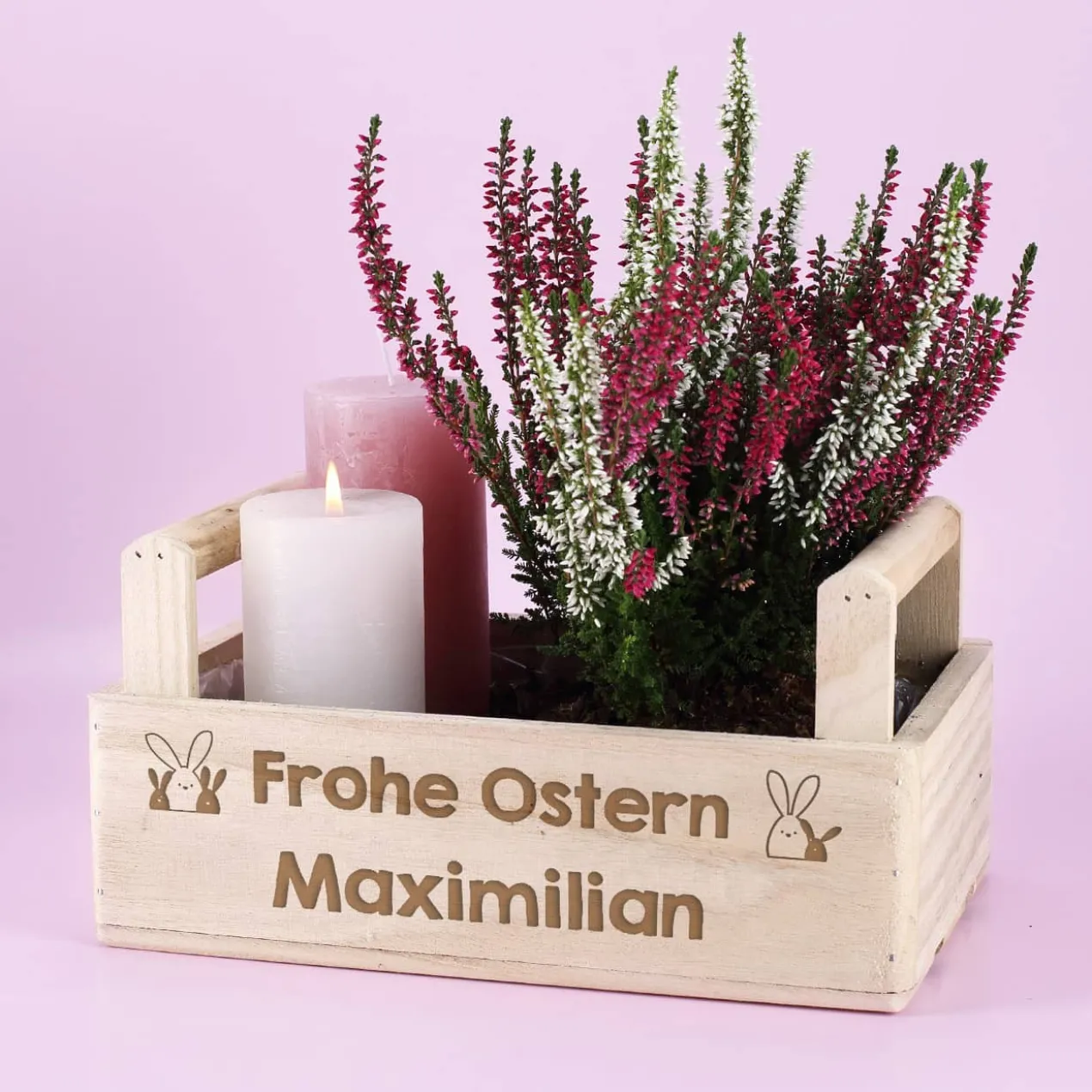 Osterkorb mit Gravur für ihre Ostergeschenke