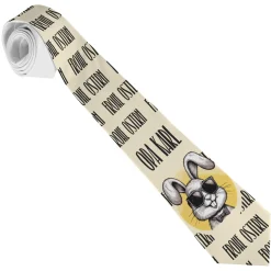 Oster-Krawatte mit Wunschname, Spruch & coolem Osterhasen