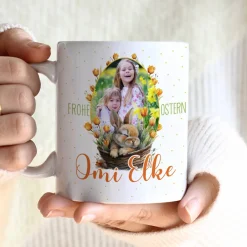 Ostertasse mit Ihrem Foto & Name