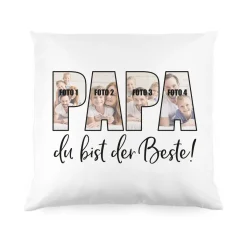 Papa du bist der Beste! - Fotokissen zum Vatertag
