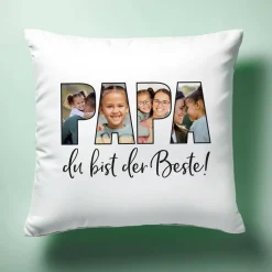 Papa du bist der Beste! - Fotokissen zum Vatertag