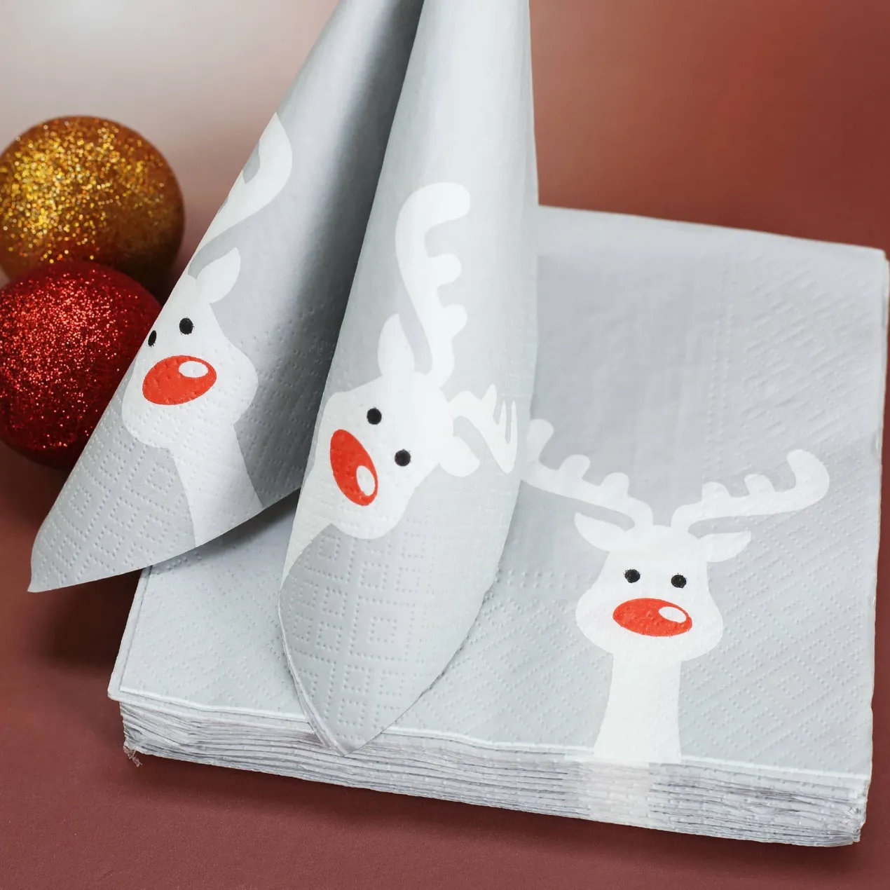 Papier Servietten Rentier