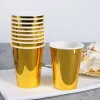 10 Pappbecher in Gold