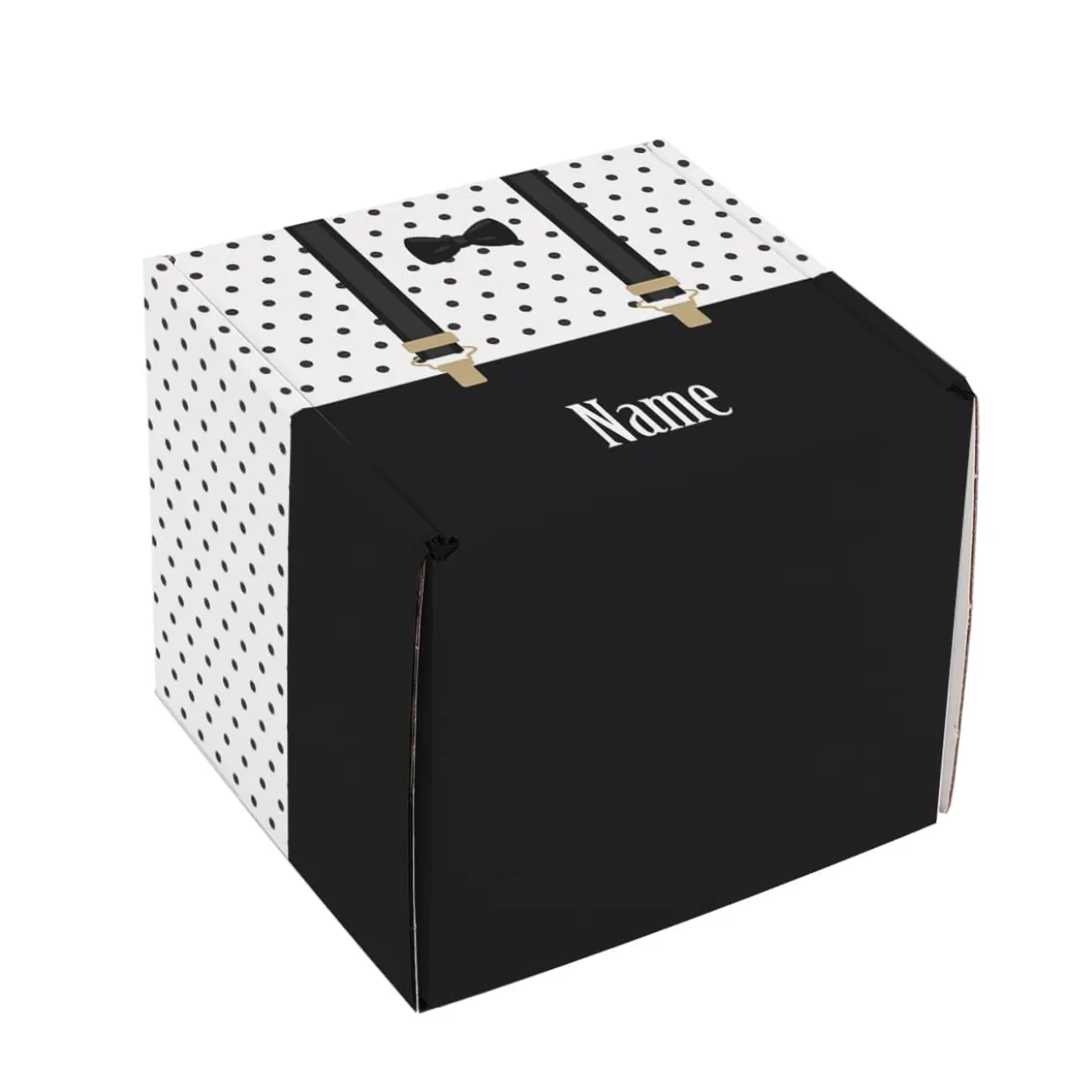 Pappbox für kleine Geschenke mit Ihrem Wunschnamen