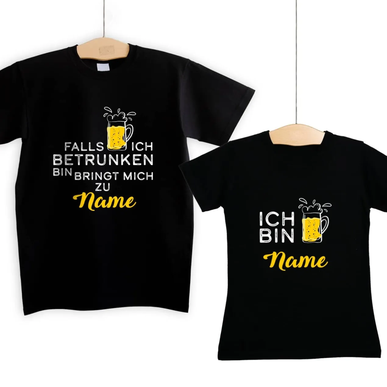 Partner-Shirts - Falls ich betrunken bin, bringt mich zu...
