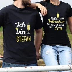 Partner-Shirts Secco - Falls ich betrunken bin, bringt mich zu...