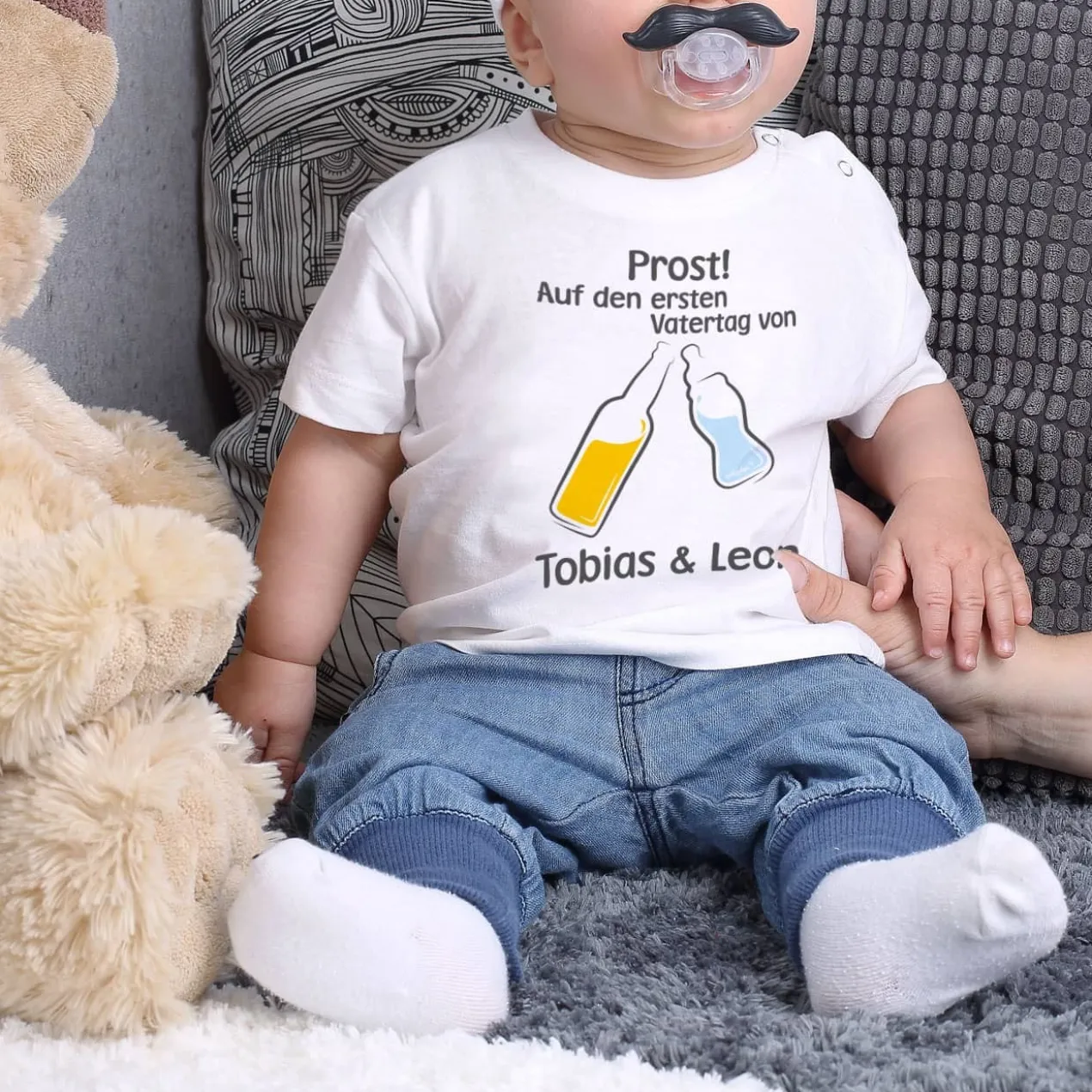 Partnershirts Vater und Sohn zum ersten Vatertag
