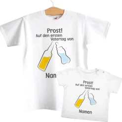 Partnershirts Vater und Sohn zum ersten Vatertag