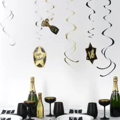 Party-Deko-Spiralen zum 18. Geburtstag - Star