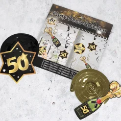 Party-Deko-Spiralen zum 50. Geburtstag - Star