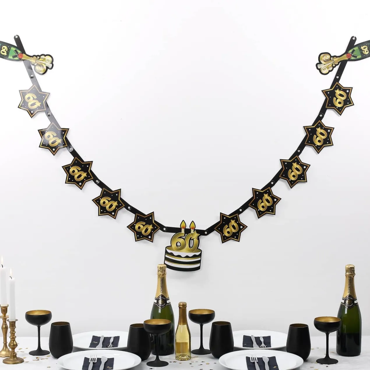 Party Girlande zum 60. Geburtstag - Star
