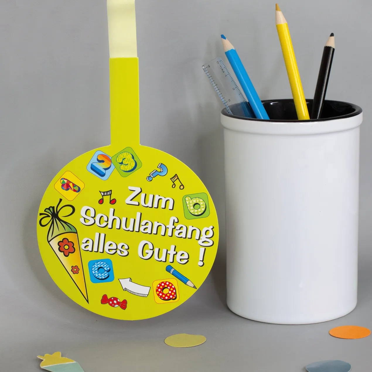 Party Girlande zum Schulanfang | Dekoration für Einschulung