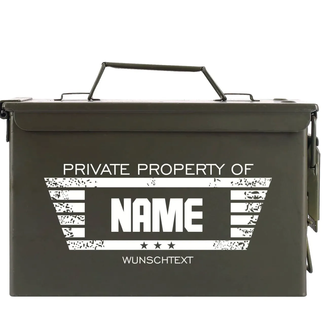 Persönlich bedruckte Munitionsbox - Private Property of ...