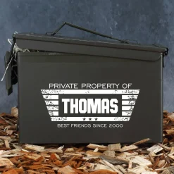Persönlich bedruckte Munitionsbox - Private Property of ...