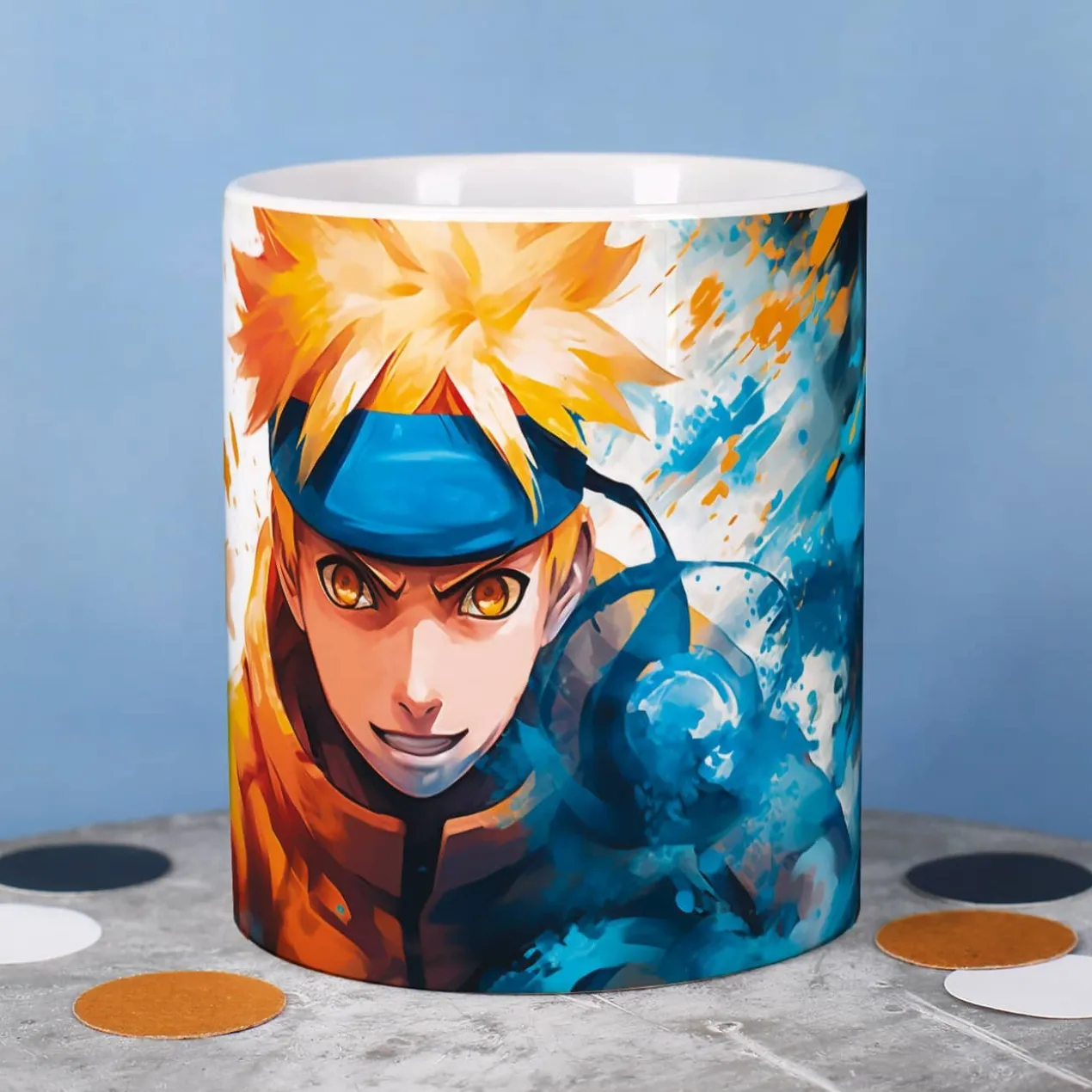 Persönliche Anime-Tasse mit Lieblingsfigur und Wunschname