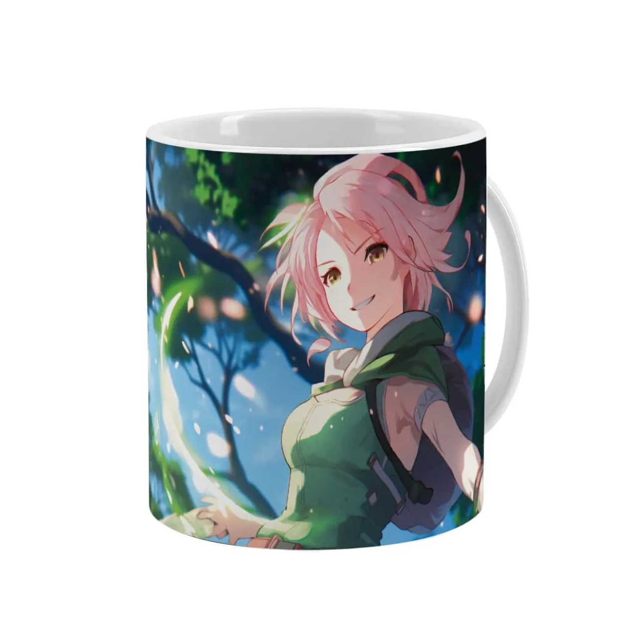 Persönliche Anime-Tasse mit Lieblingsfigur und Wunschname