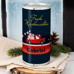 Persönliche Bierdose - Frohe Weihnachten mit Name