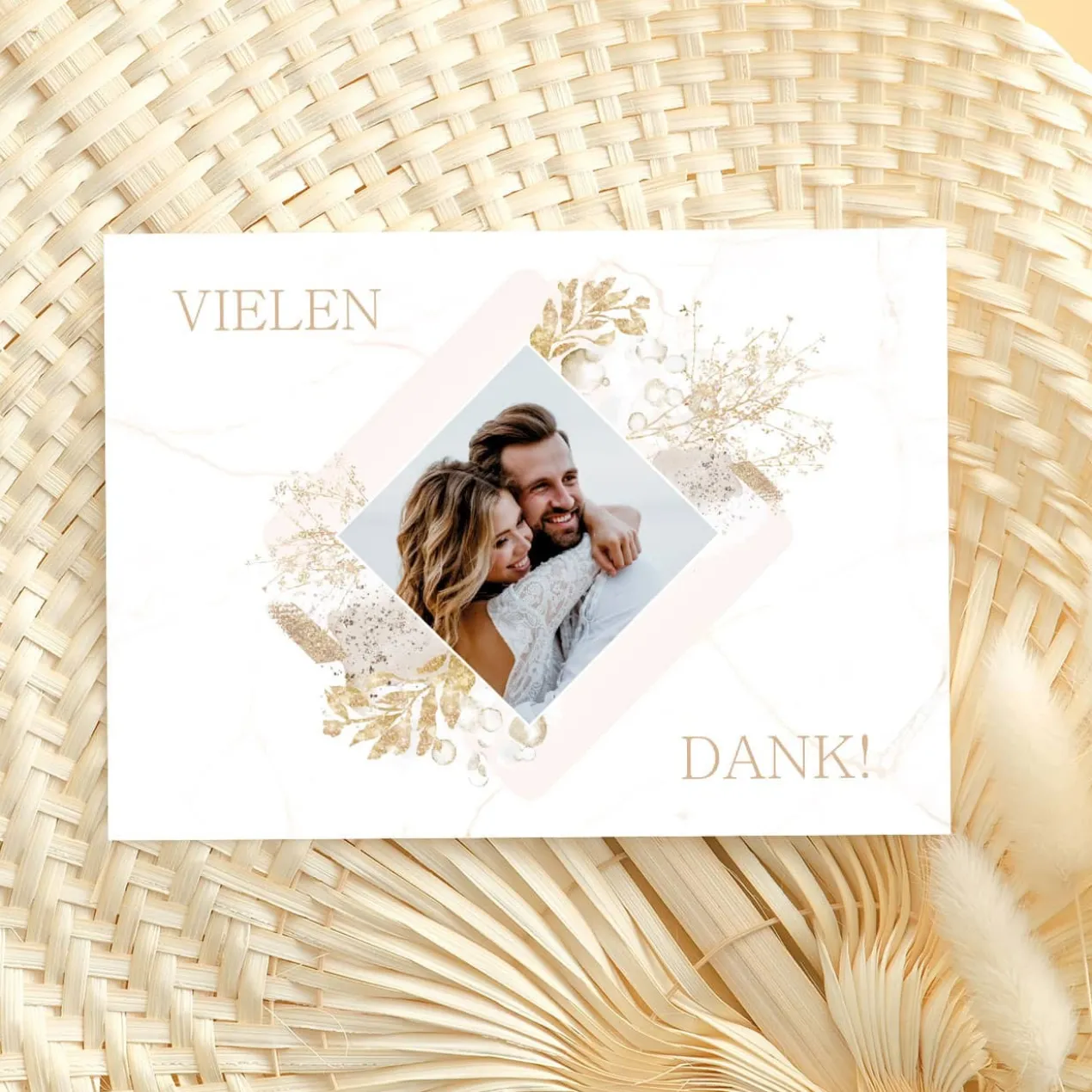 Persönliche Danksagungskarte zur Hochzeit