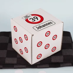 Persönliche Geschenkverpackung Verkehrszeichen