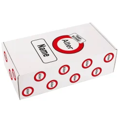 Persönliche Geschenkverpackung Verkehrszeichen