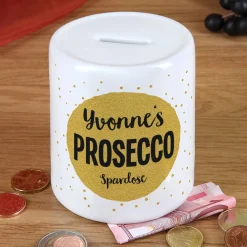 Persönliche Keramik-Spardose mit Name und Wunschtext
