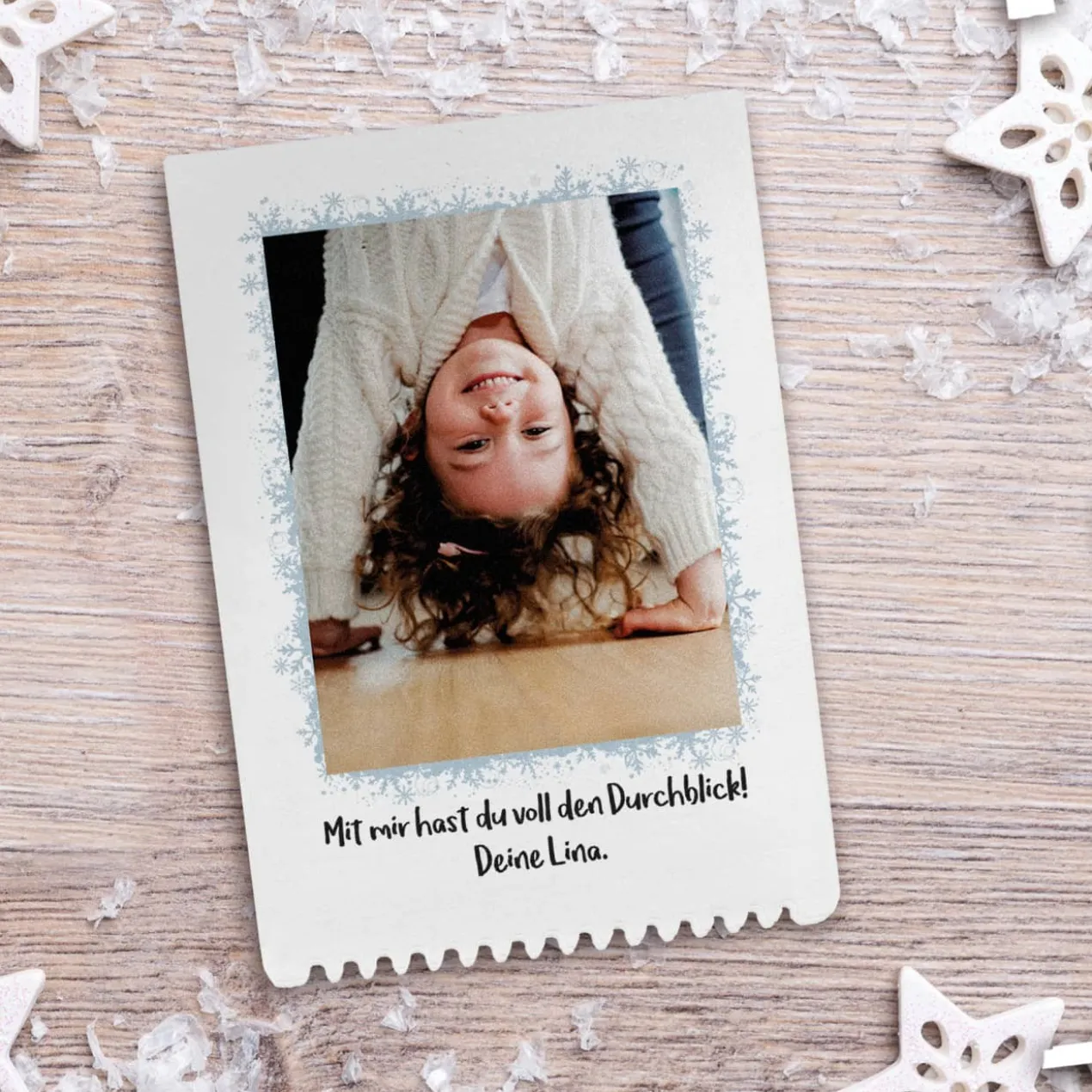 Persönlicher Eiskratzer mit Ihrem Foto und Wunschtext
