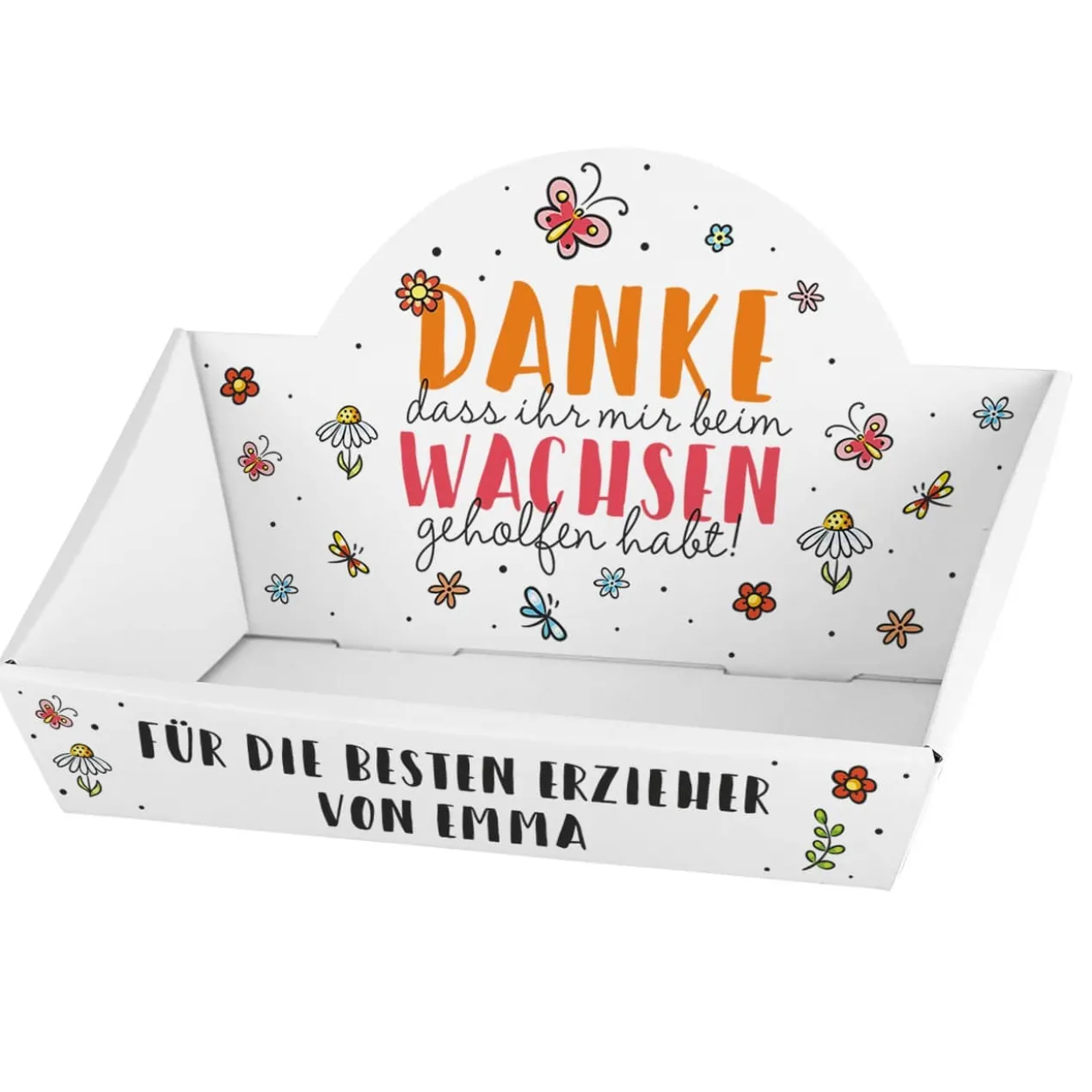 Persönlicher Geschenkkorb für Erzieher oder Lehrer