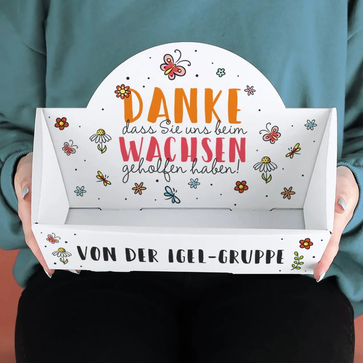 Persönlicher Geschenkkorb für Erzieher oder Lehrer