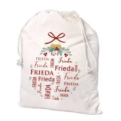 Persönlicher Nikolaussack - Weihnachtssack mit Name bedruckt