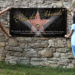 Persönlicher XXL Banner - Star des Abends