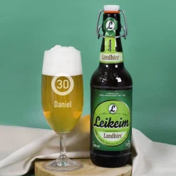Persönliches Bier-Geschenkset mit Verkehrszeichen zum Geburtstag | Biersorte wählbar