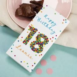 Persönliche Schokolade zum 18. Geburtstag, 100 g
