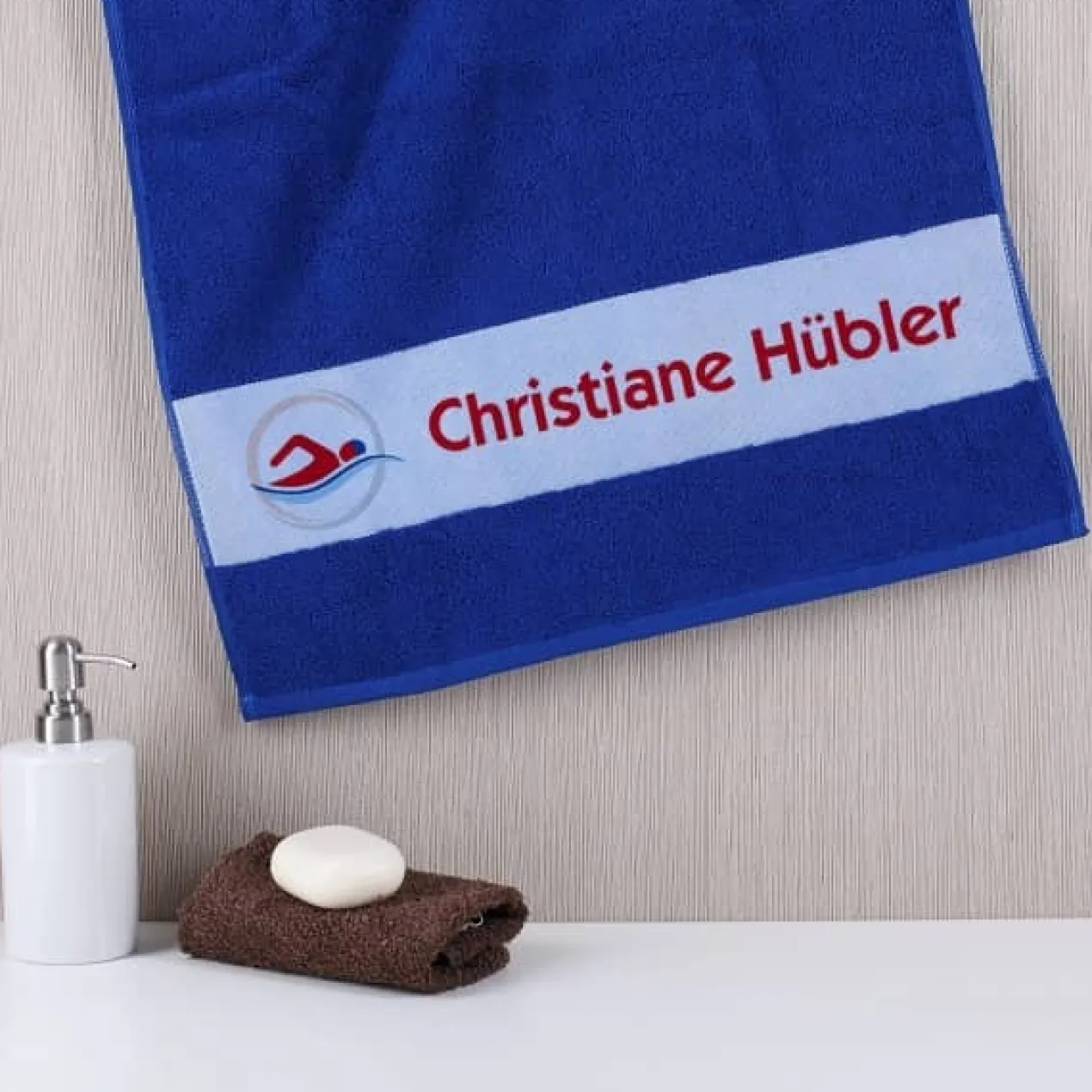 Persönliches Handtuch für Schwimmer