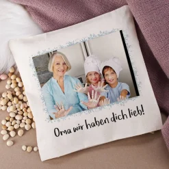 Persönliches Kirschkernkissen mit Ihrem Foto bedruckt