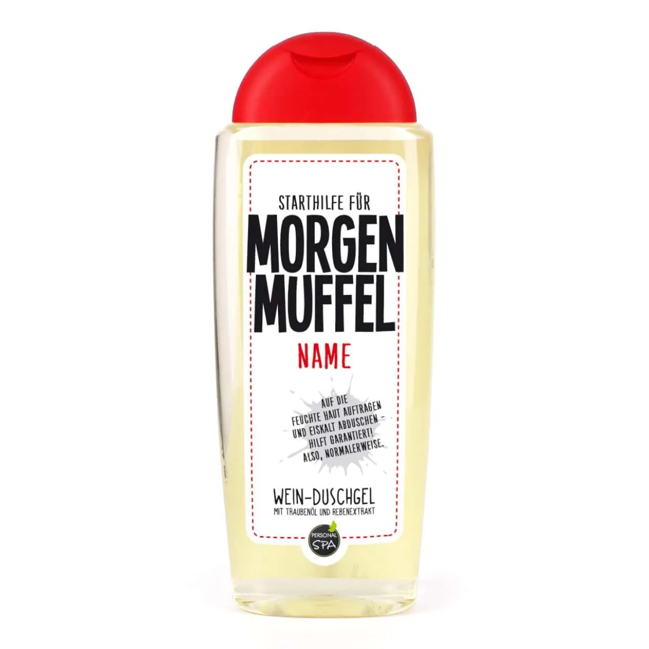 Persönliches Morgenmuffel Duschgel - die Starthilfe in den Tag