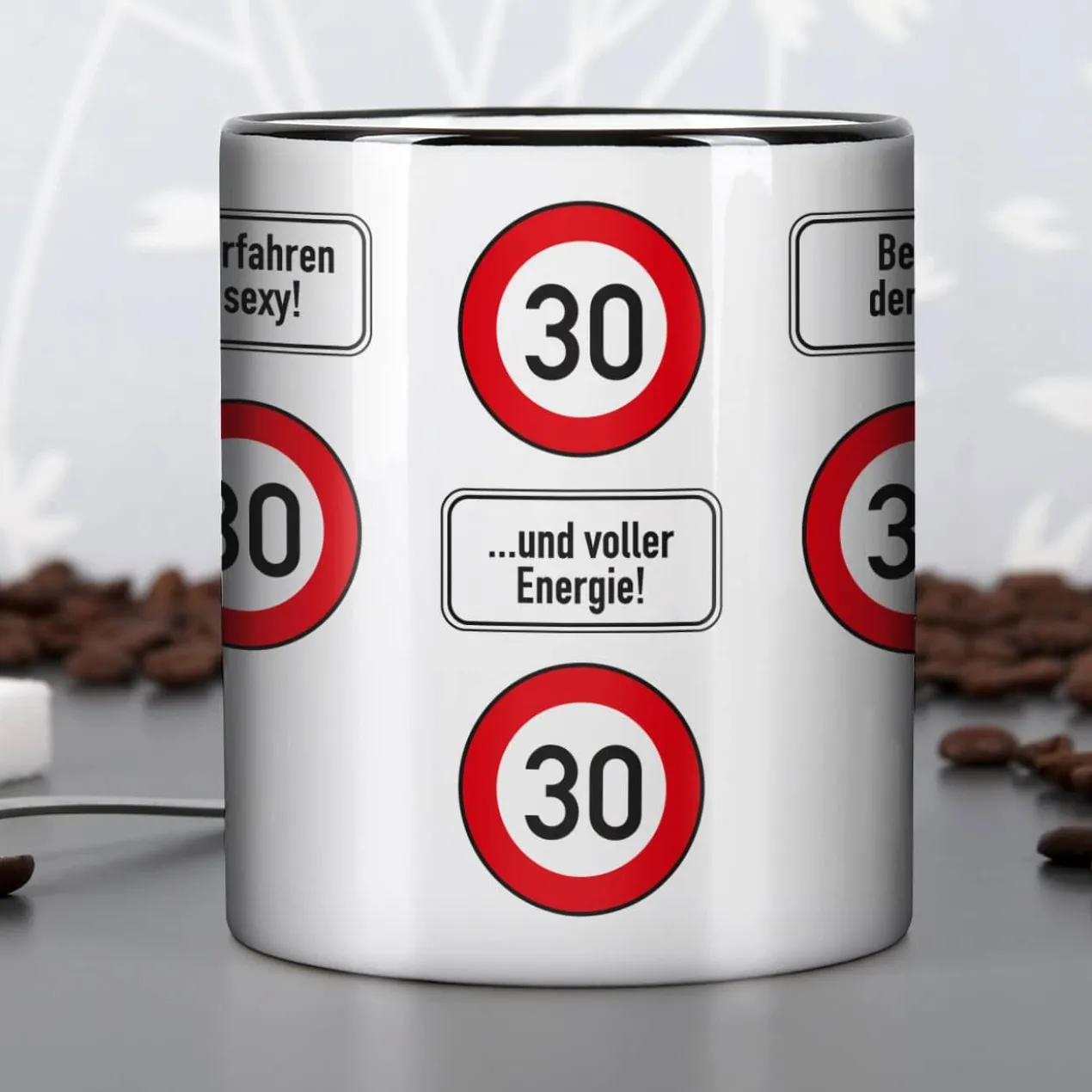 Persönliche Tasse - Achtung 30