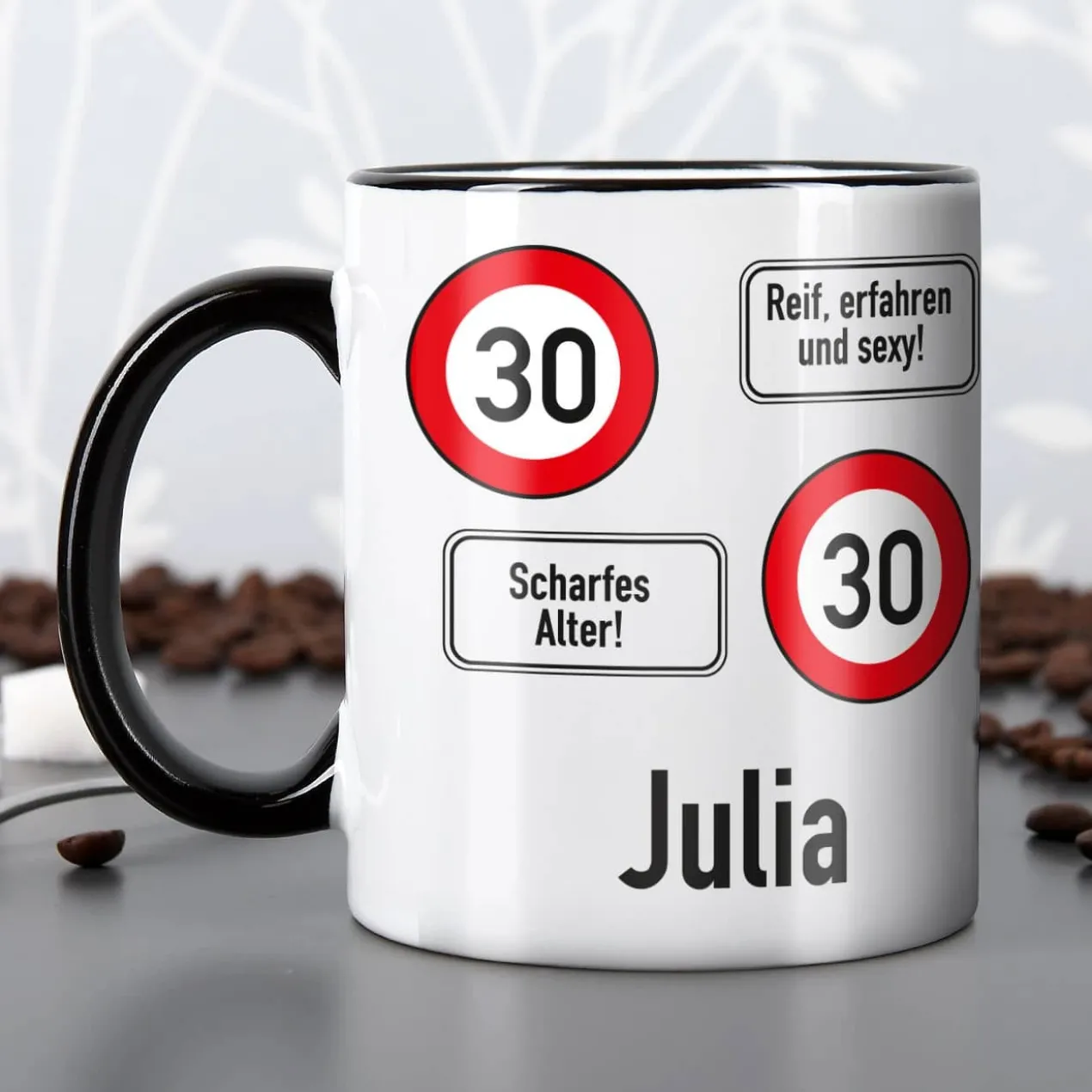 Persönliche Tasse - Achtung 30