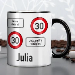Persönliche Tasse - Achtung 30