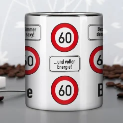 Persönliche Tasse - Achtung 60