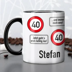 Persönliche Tasse - Achtung 40