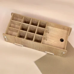 Personalisierbare clipfritz Stiftebox aus Holz für Kinder | Organizer als Geschenk zur Einschulung