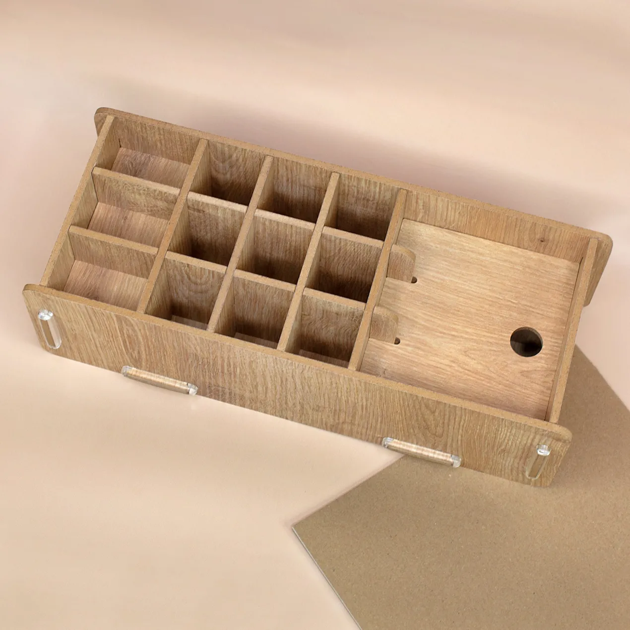 Personalisierbare clipfritz Stiftebox aus Holz für Kinder | Organizer als Geschenk zur Einschulung