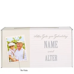Personalisierbare Glückwunschkarten-Box zum Geburtstag