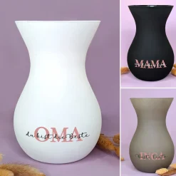 Personalisierbare Ritzenhoff Vase zum Muttertag mit Wunschtext | 3 Farben zur Auswahl