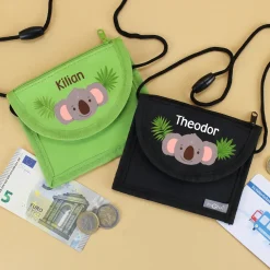 Personalisierbarer Koala Brustbeutel mit Name | Geschenk für Jungen | Farbauswahl