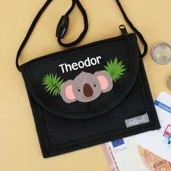 Personalisierbarer Koala Brustbeutel mit Name | Geschenk für Jungen | Farbauswahl