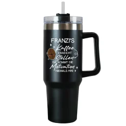 Personalisierbarer XXL Thermobecher für Kaffee mit lustigem Spruch | 1,2 Liter Cup