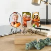 Personalisierbares Acrylglas mit 3 eigenen Fotos | Acrylbild als Geschenk für den besten Opa