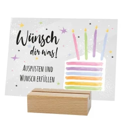 Personalisierbares Acrylschild zum Geburtstag | Perfekt als Geldgeschenk | Tortenmotiv