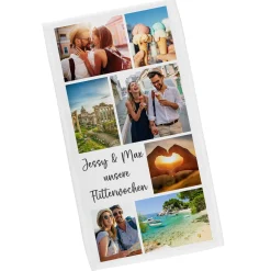 Personalisierbares Handtuch mit eigenen Fotos und Wunschtext | 3 Größen